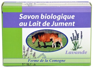 Ferme de la Comogne Savon lavande au lait de jument 100g - 8806